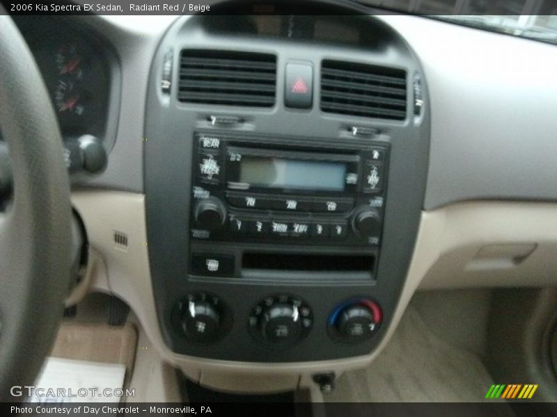 Radiant Red / Beige 2006 Kia Spectra EX Sedan