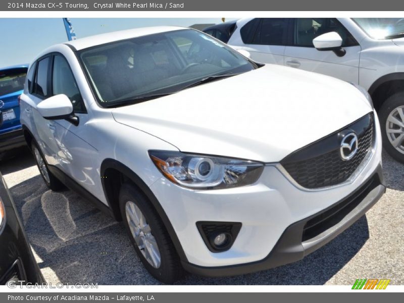 Crystal White Pearl Mica / Sand 2014 Mazda CX-5 Touring