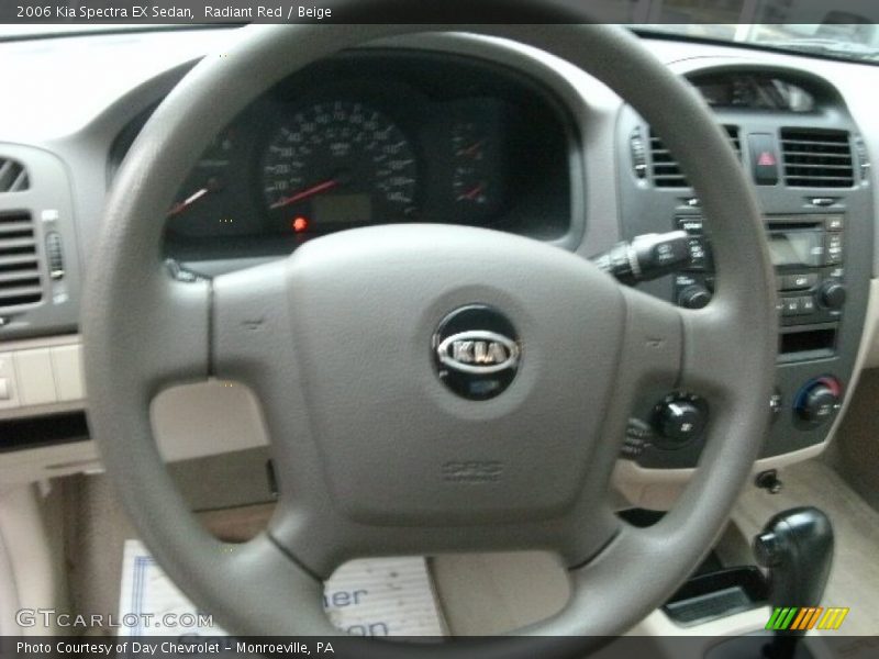 Radiant Red / Beige 2006 Kia Spectra EX Sedan