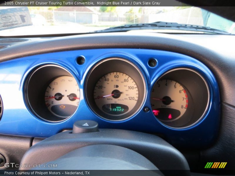 Midnight Blue Pearl / Dark Slate Gray 2005 Chrysler PT Cruiser Touring Turbo Convertible