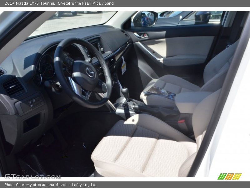Crystal White Pearl Mica / Sand 2014 Mazda CX-5 Touring