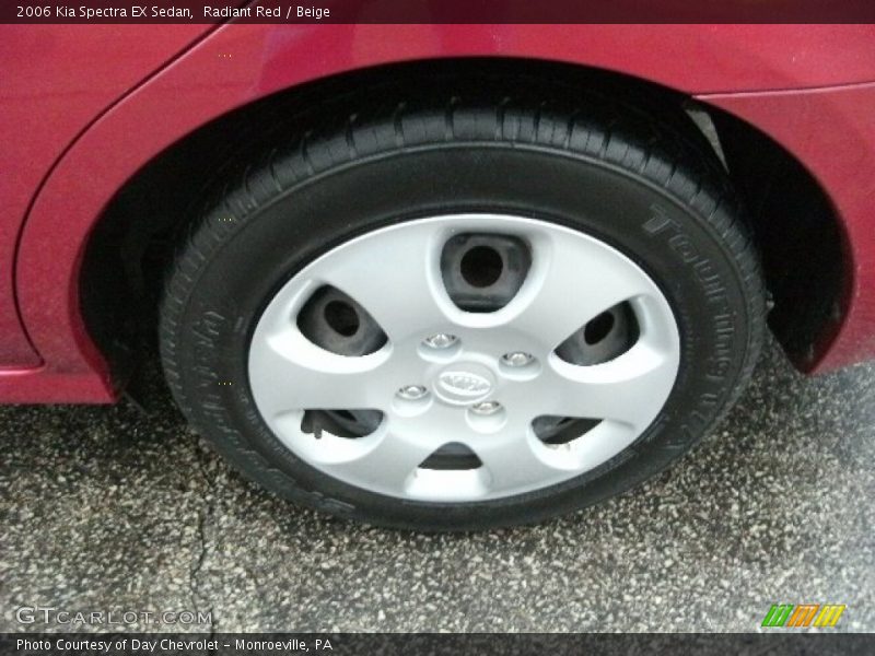 Radiant Red / Beige 2006 Kia Spectra EX Sedan
