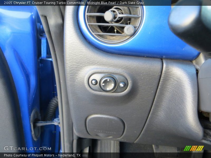 Midnight Blue Pearl / Dark Slate Gray 2005 Chrysler PT Cruiser Touring Turbo Convertible