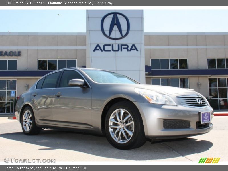 Platinum Graphite Metallic / Stone Gray 2007 Infiniti G 35 Sedan
