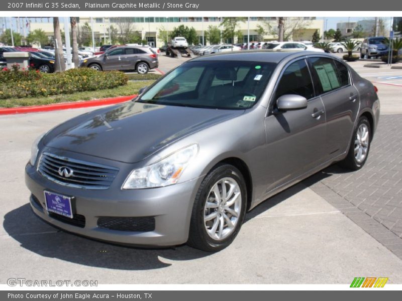 Platinum Graphite Metallic / Stone Gray 2007 Infiniti G 35 Sedan