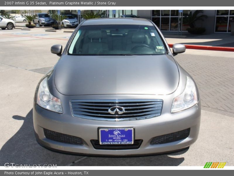 Platinum Graphite Metallic / Stone Gray 2007 Infiniti G 35 Sedan