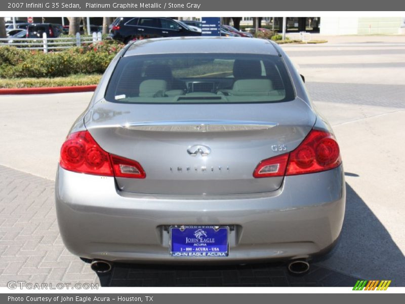 Platinum Graphite Metallic / Stone Gray 2007 Infiniti G 35 Sedan