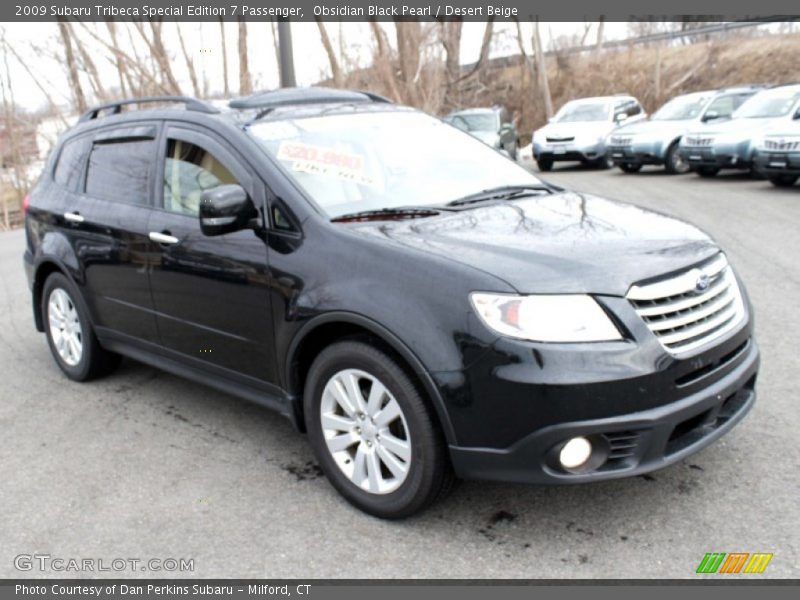 Obsidian Black Pearl / Desert Beige 2009 Subaru Tribeca Special Edition 7 Passenger