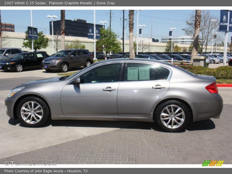Platinum Graphite Metallic / Stone Gray 2007 Infiniti G 35 Sedan