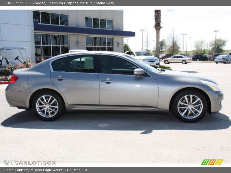 Platinum Graphite Metallic / Stone Gray 2007 Infiniti G 35 Sedan