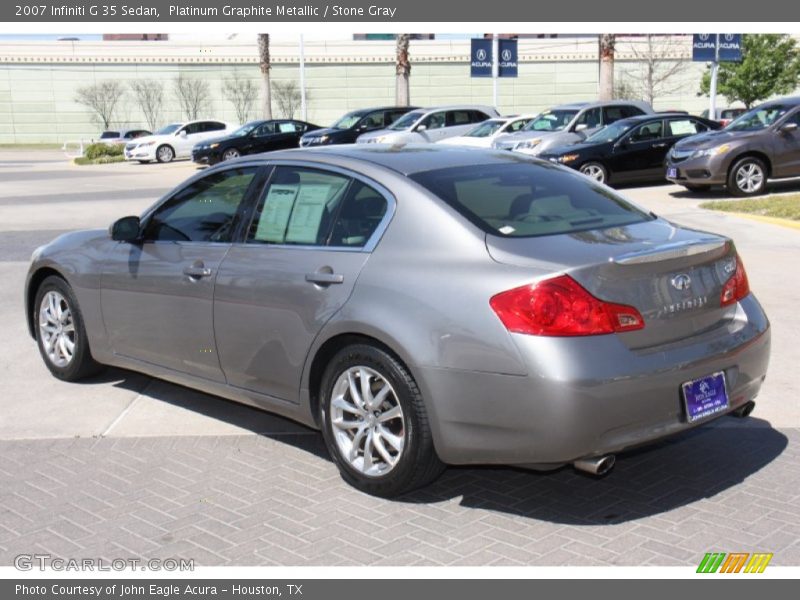 Platinum Graphite Metallic / Stone Gray 2007 Infiniti G 35 Sedan