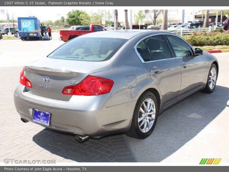 Platinum Graphite Metallic / Stone Gray 2007 Infiniti G 35 Sedan