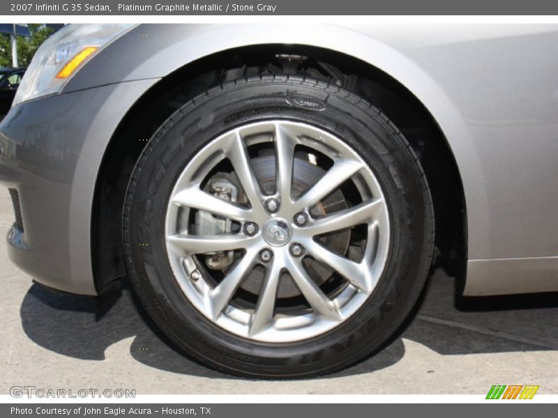 Platinum Graphite Metallic / Stone Gray 2007 Infiniti G 35 Sedan