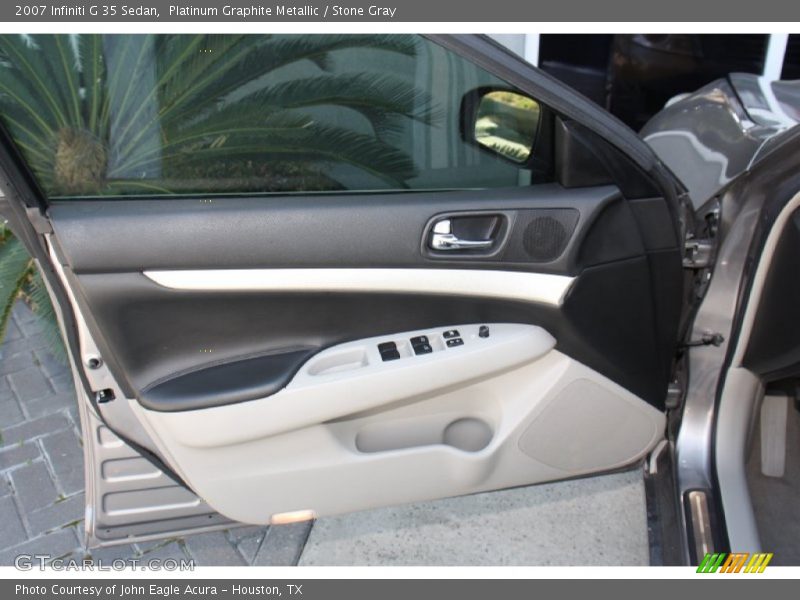 Platinum Graphite Metallic / Stone Gray 2007 Infiniti G 35 Sedan