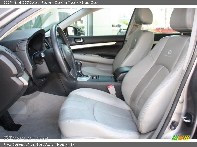 Platinum Graphite Metallic / Stone Gray 2007 Infiniti G 35 Sedan