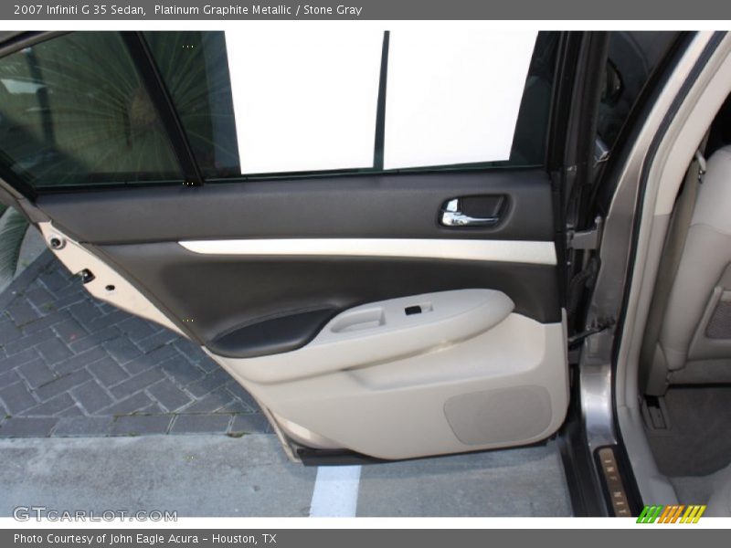 Platinum Graphite Metallic / Stone Gray 2007 Infiniti G 35 Sedan