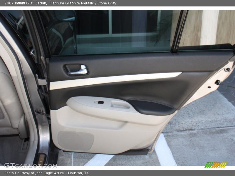 Platinum Graphite Metallic / Stone Gray 2007 Infiniti G 35 Sedan