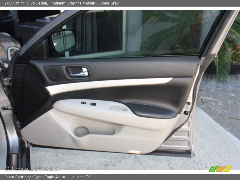 Platinum Graphite Metallic / Stone Gray 2007 Infiniti G 35 Sedan