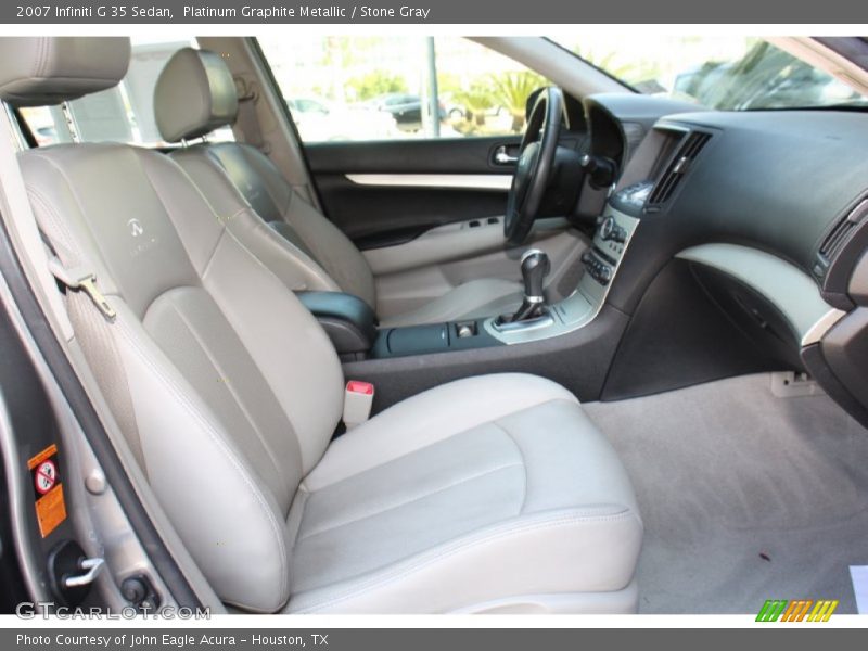 Platinum Graphite Metallic / Stone Gray 2007 Infiniti G 35 Sedan