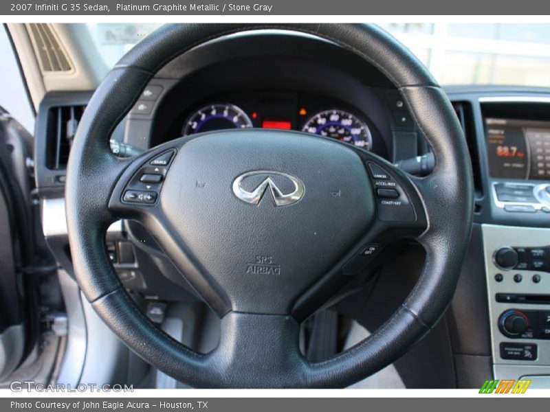 Platinum Graphite Metallic / Stone Gray 2007 Infiniti G 35 Sedan