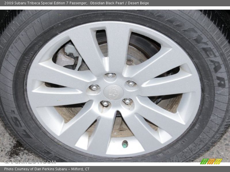 Obsidian Black Pearl / Desert Beige 2009 Subaru Tribeca Special Edition 7 Passenger