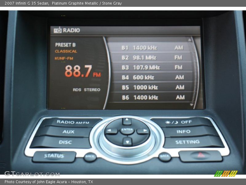 Platinum Graphite Metallic / Stone Gray 2007 Infiniti G 35 Sedan