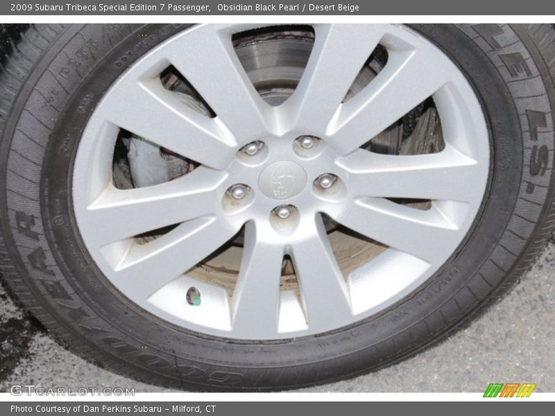 Obsidian Black Pearl / Desert Beige 2009 Subaru Tribeca Special Edition 7 Passenger