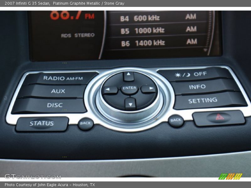 Platinum Graphite Metallic / Stone Gray 2007 Infiniti G 35 Sedan