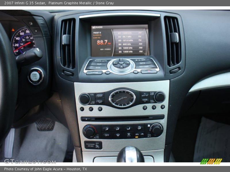 Platinum Graphite Metallic / Stone Gray 2007 Infiniti G 35 Sedan