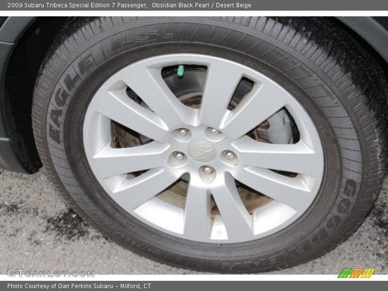 Obsidian Black Pearl / Desert Beige 2009 Subaru Tribeca Special Edition 7 Passenger