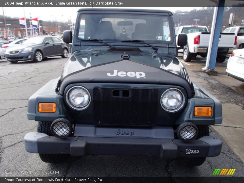 Shale Green Metallic / Dark Slate Gray 2004 Jeep Wrangler X 4x4