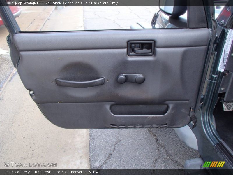 Shale Green Metallic / Dark Slate Gray 2004 Jeep Wrangler X 4x4