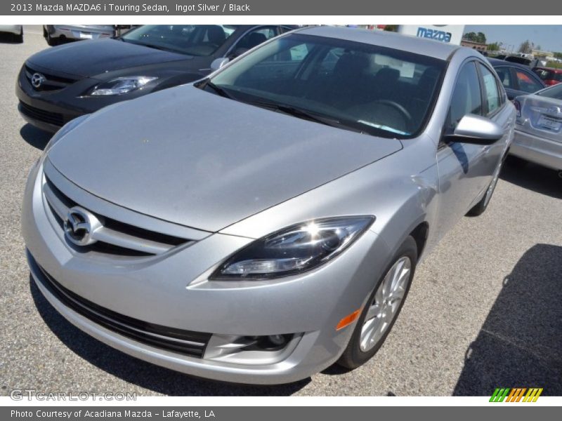 Ingot Silver / Black 2013 Mazda MAZDA6 i Touring Sedan