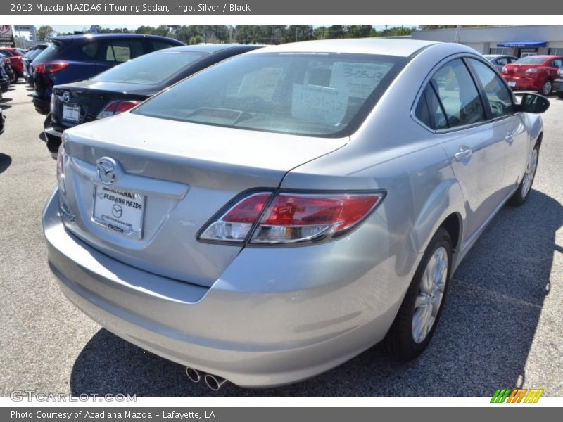 Ingot Silver / Black 2013 Mazda MAZDA6 i Touring Sedan