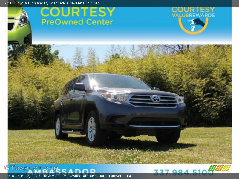 Magnetic Gray Metallic / Ash 2011 Toyota Highlander