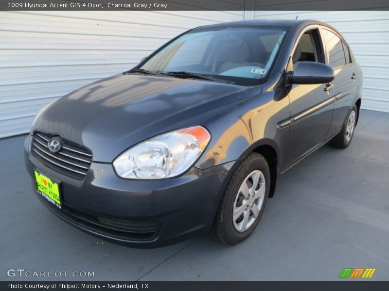 Charcoal Gray / Gray 2009 Hyundai Accent GLS 4 Door