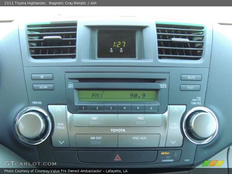 Magnetic Gray Metallic / Ash 2011 Toyota Highlander