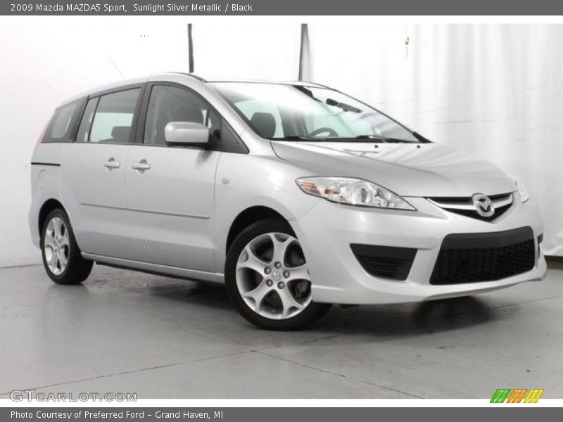 Sunlight Silver Metallic / Black 2009 Mazda MAZDA5 Sport