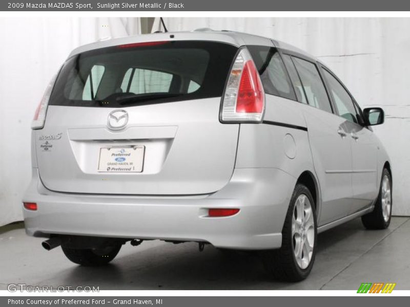 Sunlight Silver Metallic / Black 2009 Mazda MAZDA5 Sport