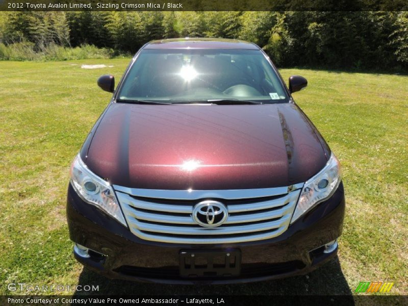 Sizzling Crimson Mica / Black 2012 Toyota Avalon Limited
