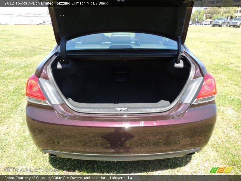 Sizzling Crimson Mica / Black 2012 Toyota Avalon Limited