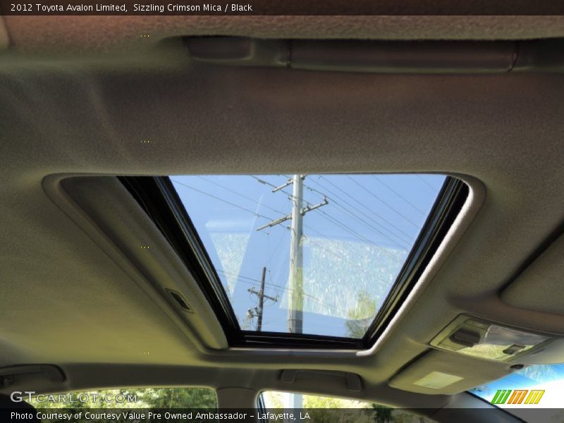 Sizzling Crimson Mica / Black 2012 Toyota Avalon Limited