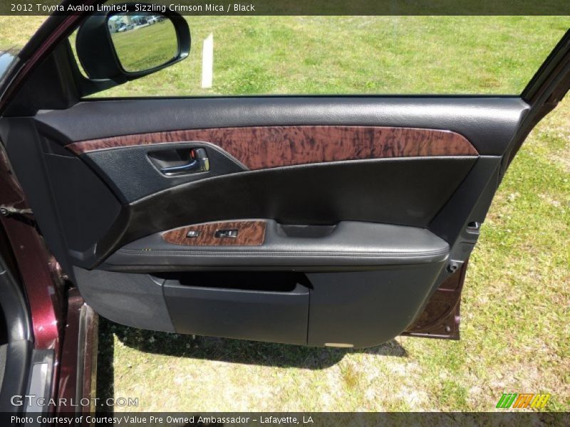 Sizzling Crimson Mica / Black 2012 Toyota Avalon Limited