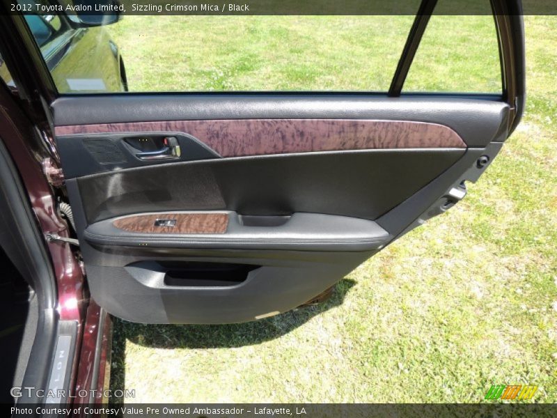 Sizzling Crimson Mica / Black 2012 Toyota Avalon Limited