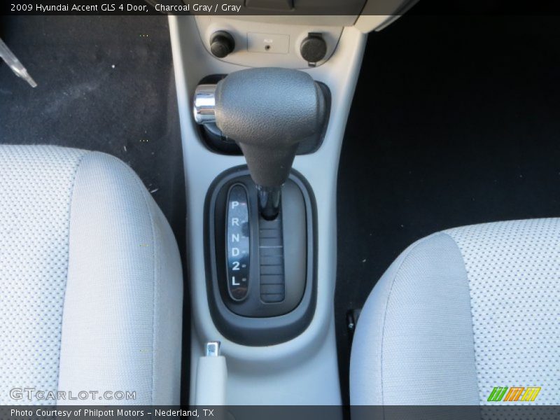 Charcoal Gray / Gray 2009 Hyundai Accent GLS 4 Door