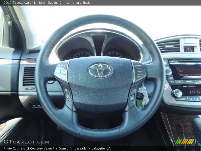 Sizzling Crimson Mica / Black 2012 Toyota Avalon Limited