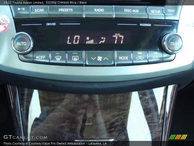 Sizzling Crimson Mica / Black 2012 Toyota Avalon Limited