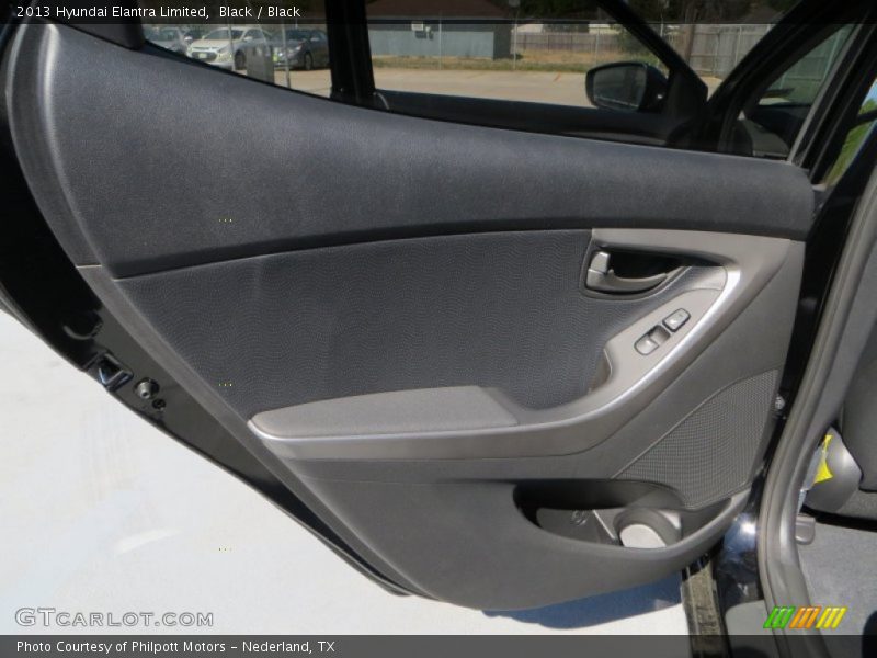 Black / Black 2013 Hyundai Elantra Limited