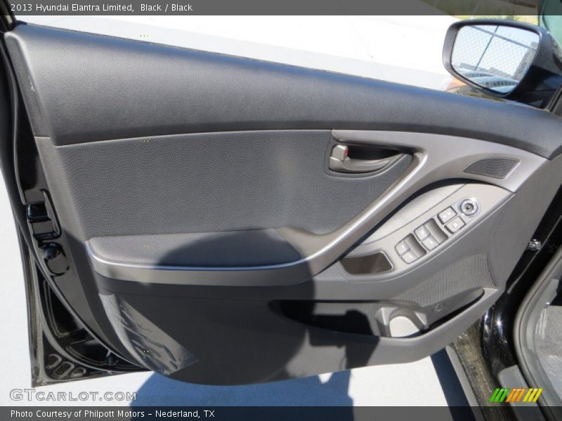 Black / Black 2013 Hyundai Elantra Limited