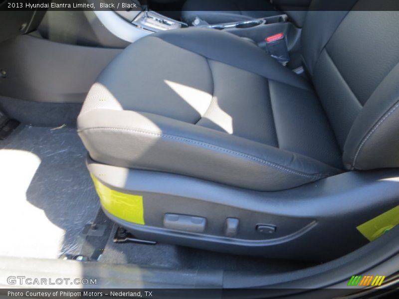 Black / Black 2013 Hyundai Elantra Limited